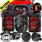 8PC For Jeep 07-18 Jk Kit Set Led Tail 7" Headlights Turn Signal Fog Lamps New. Price: $147.99.