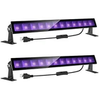 Onforu Pack 24W Led Black Light Bar With Plug And Switch, 5FT Power Cord, IP66 Open. Price: $21.15.