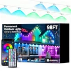Dierlight Permanent Outdoor String Lights, Rgb Multicolor Led Eaves 98FT New. Price: $51.50.
