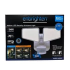 Enbrighten 240-DEGREE 2480 Lumen Outdoor Led Motion Security Flood Light White New. Price: $48.95.