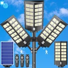 Solar Street Lights Outdoor Waterproof, Dusk To Dawn 4800W 300000LM 7000K New. Price: $299.88.