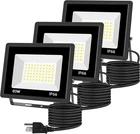 80W Led Floodlights 3 Pack, Super Bright Exterior Security Lights, IP66 Waterpro New. Price: $79.99.