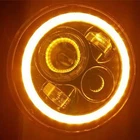 7" Daymaker Black Orange Halo Hid Led Bulb Headlight Yamaha Roadstar 1600 New. Price: $59.99.
