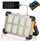 120W Solar Rechargeable Work Light, 144 Led 10000LM Portable Flood With St New. Price: $23.65.