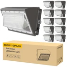Aikvsxer 10 Pack 200W Led Wall Light, Dusk Dawn Photocell, 32000LM 6000K Open. Price: $571.15.
