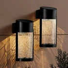 Sunnypark Solar Outdoor Wall Lights Fixture Set Of 2 Porch Crackled Gl... New. Price: $41.91.