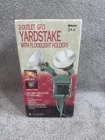 New Woods 2-OUTLET Gfci Yardstake W/ Floodlight Holders Landscape Holiday Nib Open. Price: $34.99.