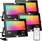Smart Rgb Led Flood Lights 30W, App Control, 16 Million Colors, 4 Pack New. Price: $83.99.