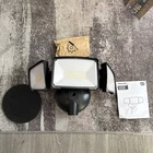 Philips 72W 7400LM Led Outdoor Flood Light, Pir Sensor, 5000K, Waterproof, 3 Open. Price: $35.00.
