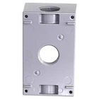 Sigma Electric 14252 Metallic Gray 3-HOLE Rectangle Weatherproof Box 4-1/2 In. New. Price: $10.66.