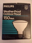Phillips 150-WATT Weather Proof Outdoor Flood Led Light Bulb Bright Par New. Price: $11.35.
