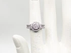 Estate $2400 1CT SI1 Natural Diamond 10K White Gold Halo Cluster Ring Band 4G Pre-owned. Price: $485.00.
