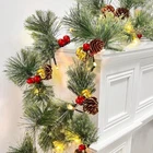 6FT Prelit Smokey Christmas Garland With Lights Timer 8 Mode, Natural New. Price: $36.99.