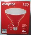 Energetic Led 8W PAR38 Indoor/outdoor-red-holiday-not Dimmable-combo Ship New. Price: $6.00.
