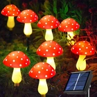 Windpnn 8-PACK Red Solar Mushroom Lamp, Modes, Outdoor 7.5 Inches Tall, New. Price: $28.99.