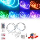 Rgb Remote Control Headlight Led Angel Eye Halo Ring For 08-14 Dodge Challenger New. Price: $39.99.