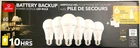 Globe Battery Backup Led Bulb - 6 Pack New. Price: $34.20.