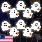 Brightdeck 10-PACK Solar Halloween Ghost Pathway Lights Pumpkin Stake Out New. Price: $46.39.