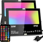 Rgb Led Flood Light Outdoor Waterproof 50W Remote Control Timing - Variation New. Price: $159.98.