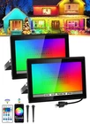 T-sun Rgb Flood Lights Outdoor, 600W Equivalent Color Changing Landscape Led New. Price: $79.87.