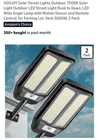 Voojoy Solar Street Light 108 Motion Sensor Remote IP67 Waterproof New. Price: $50.00.
