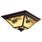 Douglas 3 Light Outdoor Flush Mount Rustic STYLE-7 Inches Tall And 14 New. Price: $229.99.