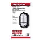 Nuvo 62/1389 - Led Small Oval Outdoor Bulk Head Utility Light Black New. Price: $39.55.
