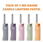 5-PACK Mk Lighter Range Series, Pastel Set, Windproof (00897) New. Price: $15.99.