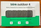 New Blink Outdoor 4 Wireless Hd Smart 1080P Security CAMERA-5 System. Price: $155.95.