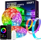 Novostella Smart Led Outdoor Rope Light, Music Sync Rgb Strip Lights, New. Price: $107.99.
