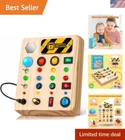 Educational Led Busy Board With 12 Light-up Buttons For Motor Skill Development New. Price: $35.99.