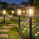 Best Xmcosy+ Solar Pathway Lights Outdoor Garden With Metal & Glass, 20 Lm Warm New. Price: $92.59.