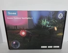 Govee H7094 Outdoor Spotlights 2 Rgbw Led Lighting 4-PACK Black New Open Box. Price: $125.00.