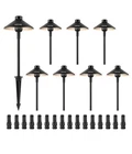Vevor 8 Pack Low Voltage Landscape Lights 12-24V Outdoor Led Pathway Open. Price: $86.99.