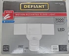 Defiant 240-DEGREE White Motion Activated Led Outdoor Triple Head Flood LIGHT*A1 Open. Price: $30.99.