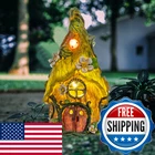 Aiiny Garden Decor Outdoor Solar Fairy Statue, 9.4" Resin Gnome & Light New. Price: $47.57.