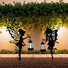 Quterhero Solar Fairy Garden Decor Lights 2 Packs Metal Hanging Lanterns Warm New. Price: $44.87.