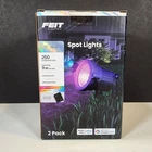 Feit Rgbw Smart Spotlights (2-PACK, Sealed) Voice-controlled, Outdoor Rated New. Price: $49.99.