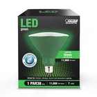 Feit Electric PAR38G10KLED/BX Green 120V 1400 Lm. E26 Bulb 120W New. Price: $17.98.