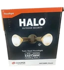 Cooper Lighting Halo Outdoor Security Twin Head Flood PWT250BR Bronze New. Price: $10.99.
