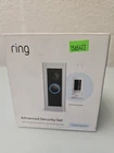 Sealed New Ring Advanced Security Set Wired Doorbell Pro With Stick Up Cam. Price: $70.00.