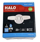 Halo Twin Head Floodlight Dusk To Dawn Led Brightness 1500 Lumens White New. Price: $33.99.