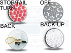 Trux TLED-4X40 Inch Round 19 Diode Red/white Dual Revolution Light New. Price: $49.90.