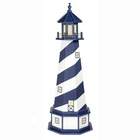 Pvc Garden Lighthouse - Cape Hatteras In Patriot Blue & White Amish Crafted New. Price: $447.75.