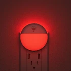 Yunlex 2 Pack Plug In Red Sleep Night Light With Motion 3 Sensor Modes, New. Price: $21.46.