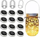 Znycye Mason Jar Solar Lights For Outside, 12 Pack 30 Led Fairy Firefly Light... New. Price: $41.53.