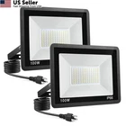 Wulifun 100W Led Outdoor, 2PACK 10000LM Black Floodlights New. Price: $67.35.