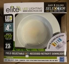 Elite REL437-700L Led Round Recessed Downlight Field Selectable Cct New. Price: $15.99.
