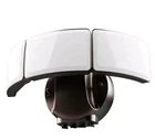 Commercial Electric 3-HEAD Lumen Bronze Motion Sensing Dusk To Dawn Open. Price: $54.99.