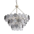 Golden Lighting 6007-27 Cascada 11 28"W Pendant Aegean Silver / Smoke New. Price: $1649.99.